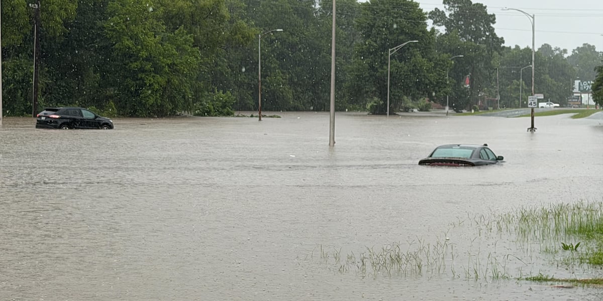 Heavy Rain Brings Flash Flooding to East Texas and Shreveport-Bossier