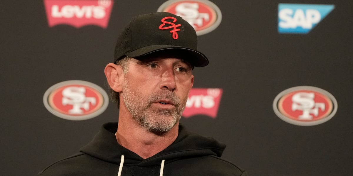49ers coach Kyle Shanahan hurt in a car crash, limited as training camp ...