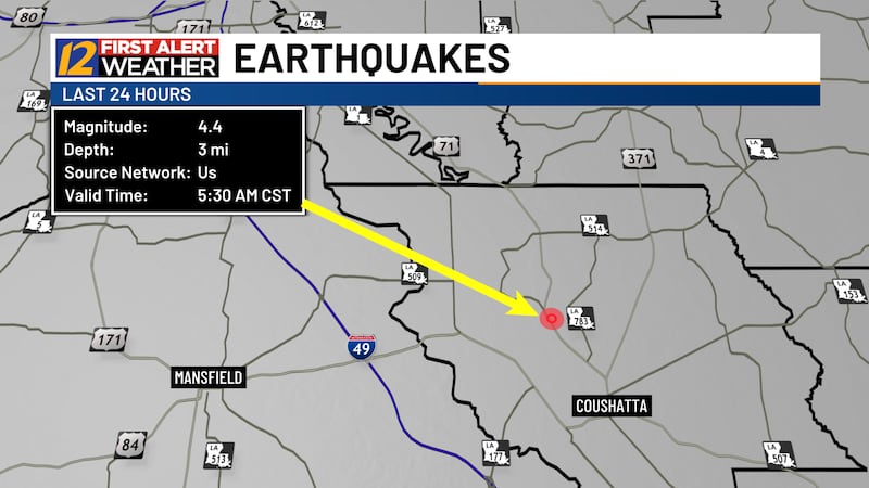 At around 5:30 a.m. on Mar. 5, many residents of north Louisiana reported feeling a shaking...