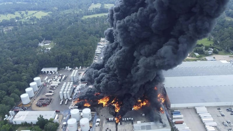 Fire at Smitty's Supply warehouse