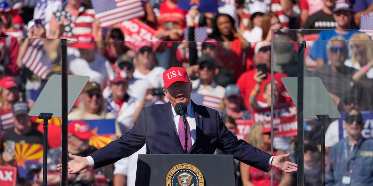 Photo: KSLA Donald Trump Campaigns in Red States to Boost GOP Midterm Turnout