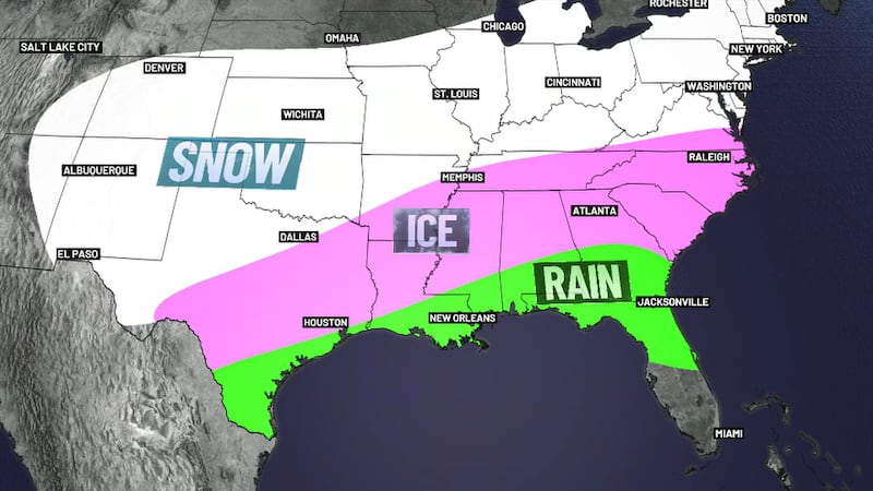 Freezing rain remains possible in parts of the state this weekend, followed by the coldest...