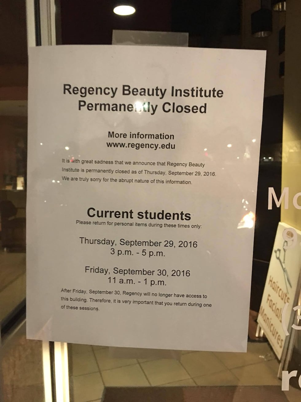 Students react after cosmetology schools closes Shreveport, 78 other