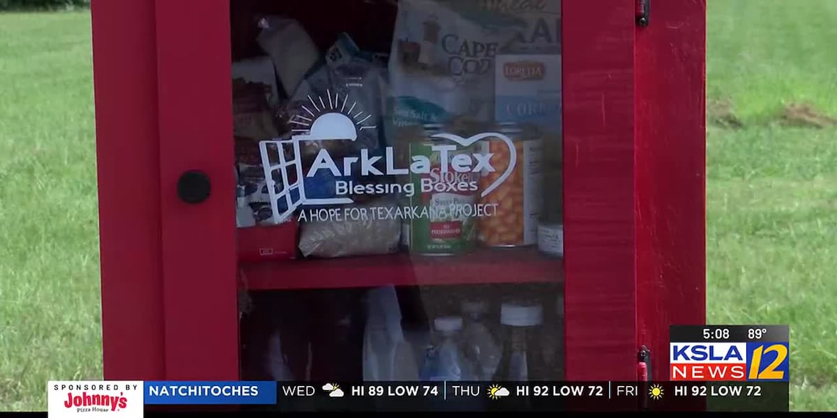 Restocking Boxes Texarkana nonprofit restocking food pantry-style boxes for community