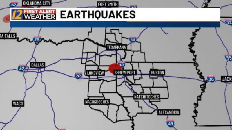 Earthquake recorded near Texas-NWLA stateline