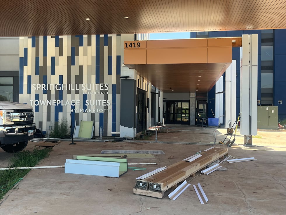 The SpringHill Suites by Marriott on E 70th Street in Shreveport has been under construction...